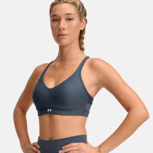 #10 Women's Under Armour Infinity Sports Bra, Aubergine/Purple, Size Small - Picture 1 of 7
